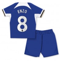 Dječji Nogometni Dres Chelsea Enzo Fernandez #8 Domaci 2023-24 Kratak Rukav (+ Kratke hlače)